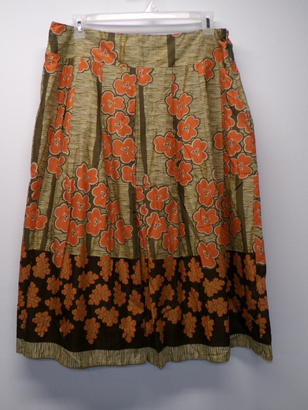 Bestow Wear UM Company Skirt sz XL Hippie Peasant Gypsy Midi Tiki Floral Moana